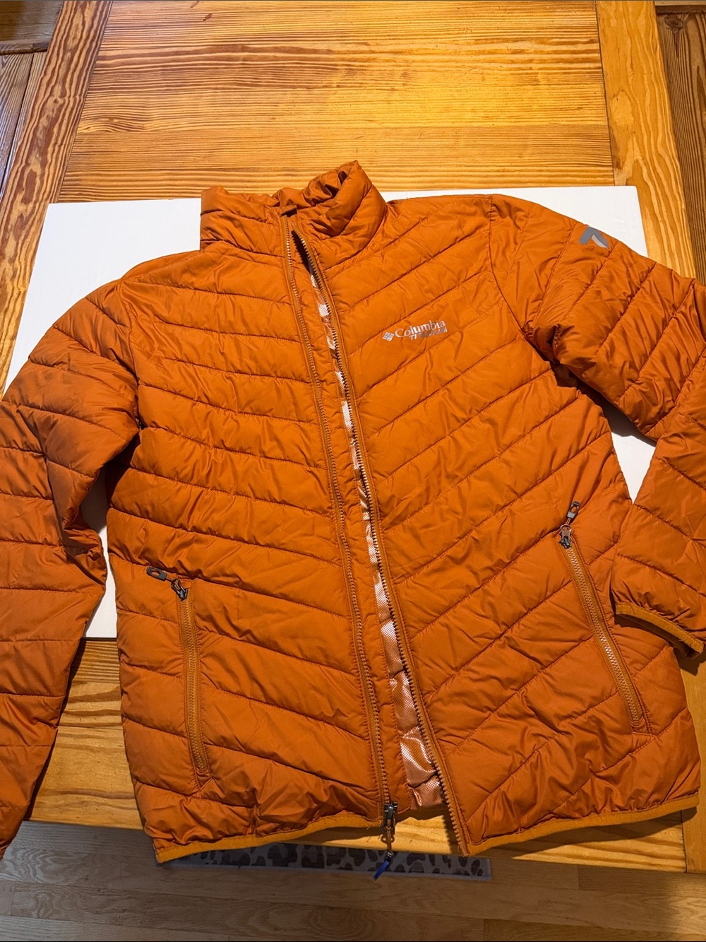 Columbia Orange Quilted Insulated Jacket